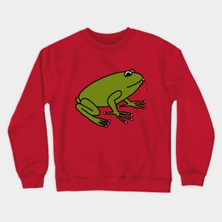Animals with Sharp Teeth Green Frog Crewneck Sweatshirt